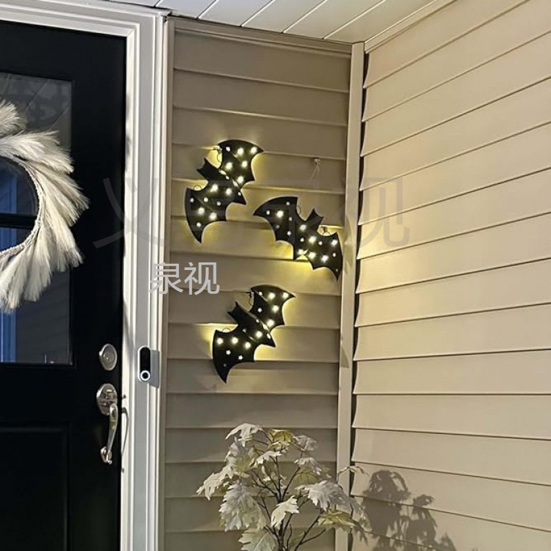 跨境新款 Mud Pie Led Bat Decor 泥饼LED蝙蝠装饰品|undefined