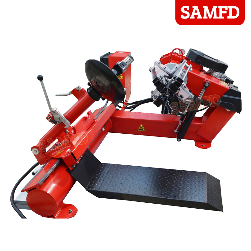 Desmontaje automático de neumáticos de coche grande máquina cambiador de neumáticos camión vacío neumático interior cambiador horizontal
