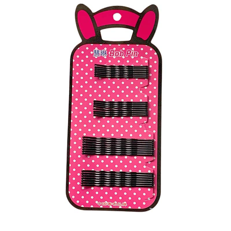 Clip recto horquilla clip negro horquilla rota forma femenina grande fija clip lateral invisible clip superior flequillo clip accesorios para el cabello