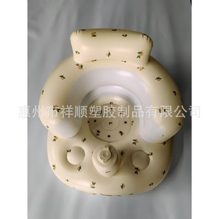 Spot Wholesale New Bear Bath Stool Baby Inflatable Baby Learning Seat Inflatable Bathtub