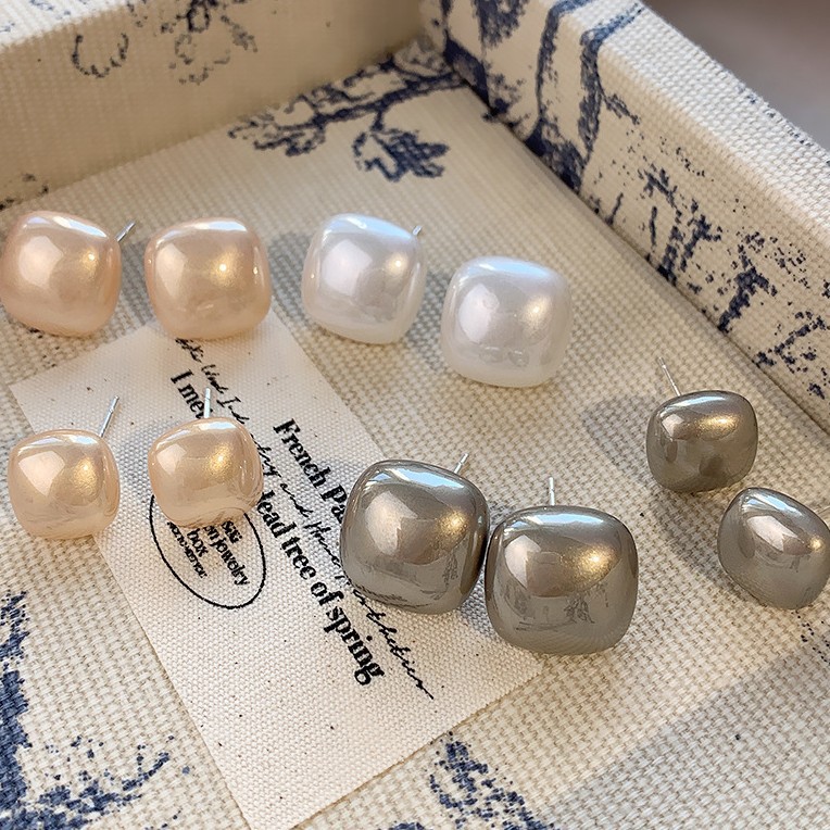 Universal square autumn elegant cute sophisticated earrings