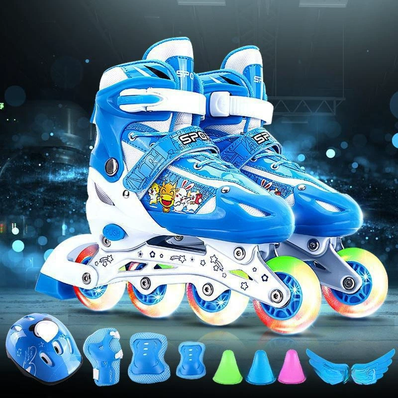Children's set for beginners for street skating, roller skates for boys, full set, 10 years