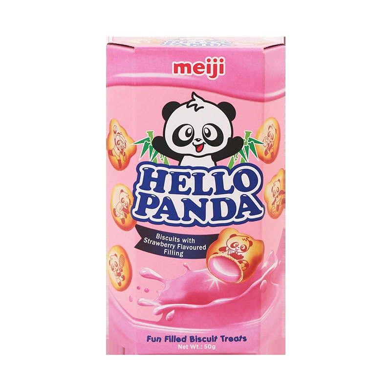 Сингапурский импортный снекас Meiji/Meiji панда рисунок сендвич печенье дети успокаивающее повседневное 50г