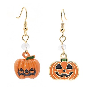 European and American Cross-Border Halloween Series Ghost Magic Hat Pumpkin Oil Drop Earrings Fun Funny Fashion Manufacturer Wholesale