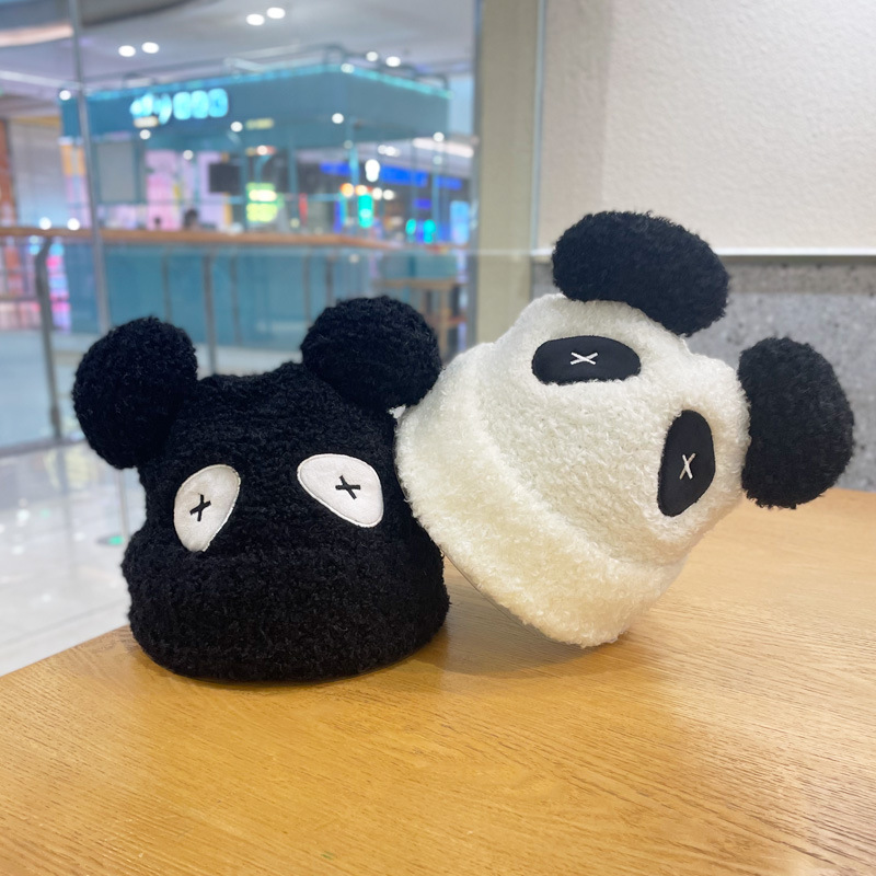 Panda Wool Hat Beige