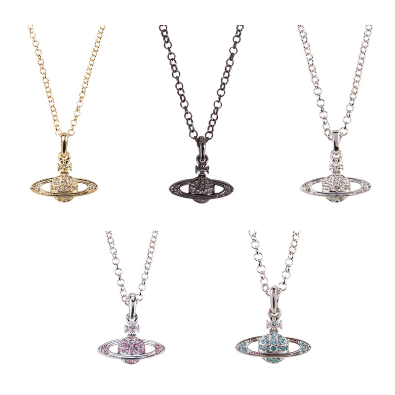 土星系列经典满钻闪亮小土星项链 NANA朋克情侣 特价