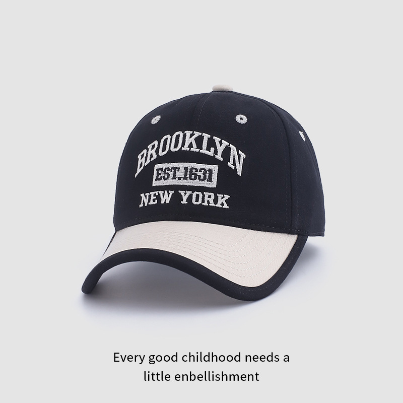 Primavera y otoño ins sombrero de béisbol para niños coreanos sombrero de verano para niñas sombrero de sol para niños casuales sombrero de boca de pato de moda