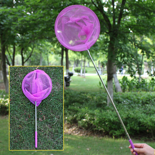 Stainless Steel Kidsren's Fishing Net, Telescopic Fishing Net, Insect Catching Net, Insect Net, Fishing Net, Small Copy Net, Bucket Wholesale