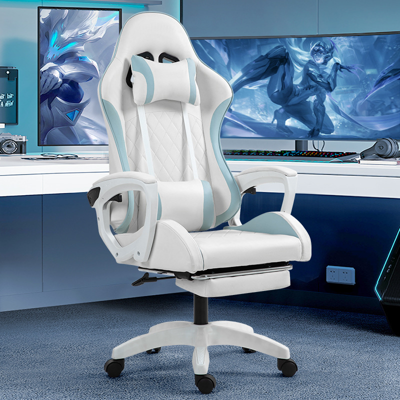 Silla de deportes electrónicos, silla de juego, silla de computadora para el hogar para niños y niñas, silla ergonómica sedentaria cómoda para la oficina