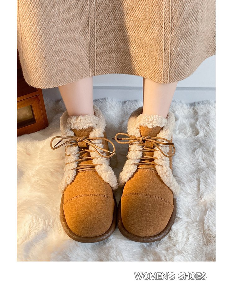Women's Streetwear Solid Color Round Toe Cotton Shoes display picture 7