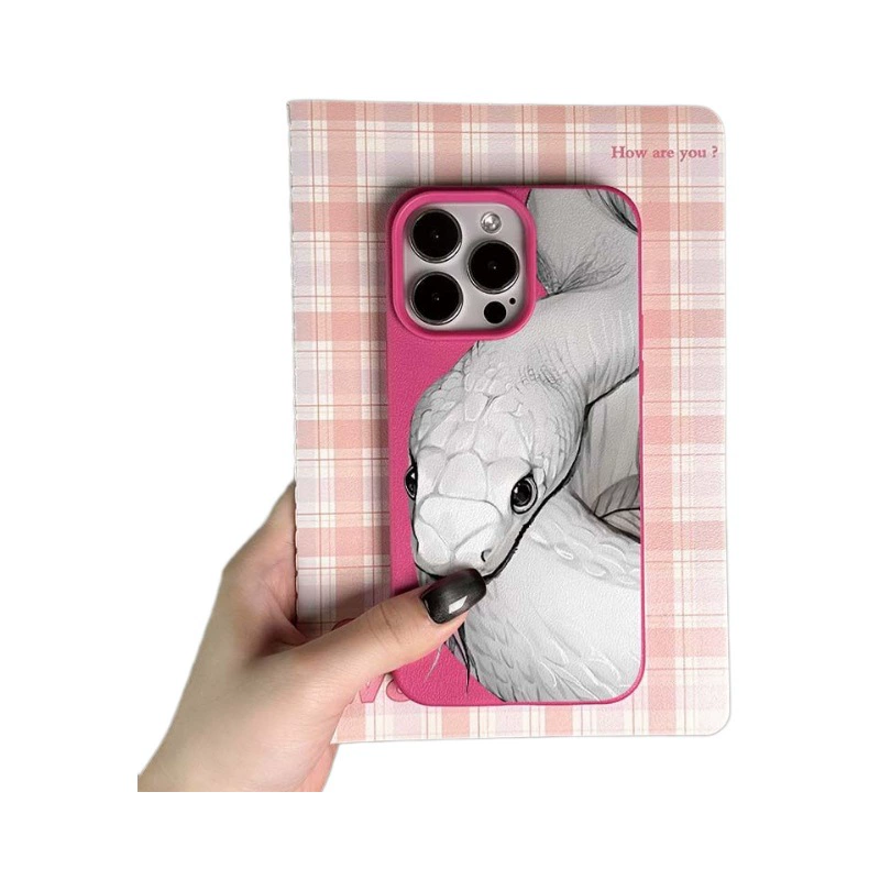 Phone Case Apple iPhone16 Compatible — Lychee Texture, Soft TPU Frame, Multiple iPhone Models