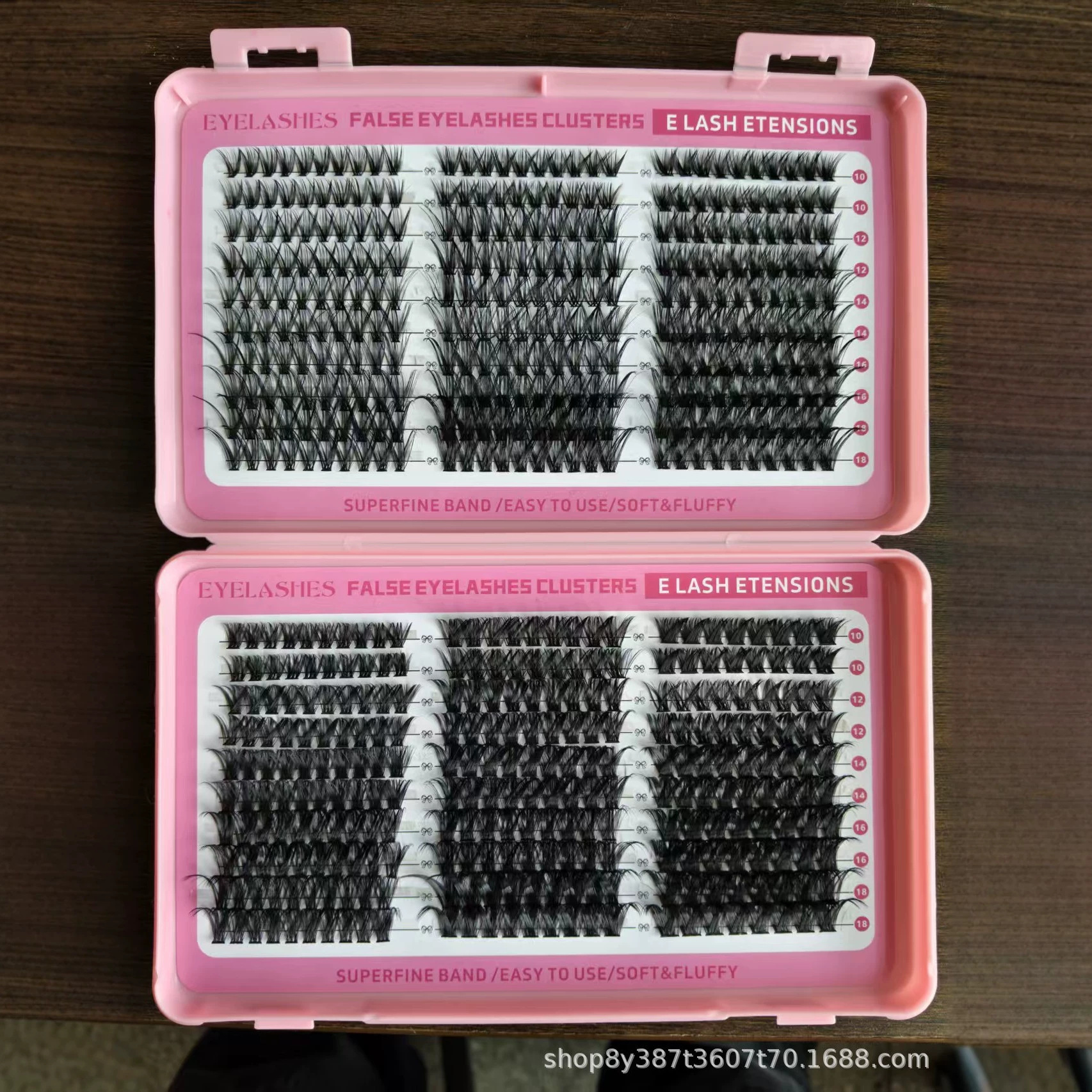 Nuevo conjunto de pestañas falsas mezcladas que contienen herramientas de pinzas de pegamento, herramientas de maquillaje de belleza al por mayor.
