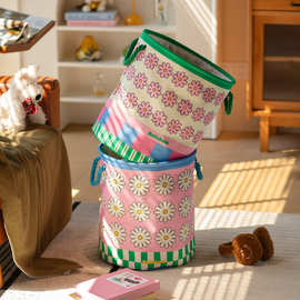 脏衣篓家用脏衣筐浴室脏衣服收纳桶宿舍学生可折叠手提衣篮收纳筐