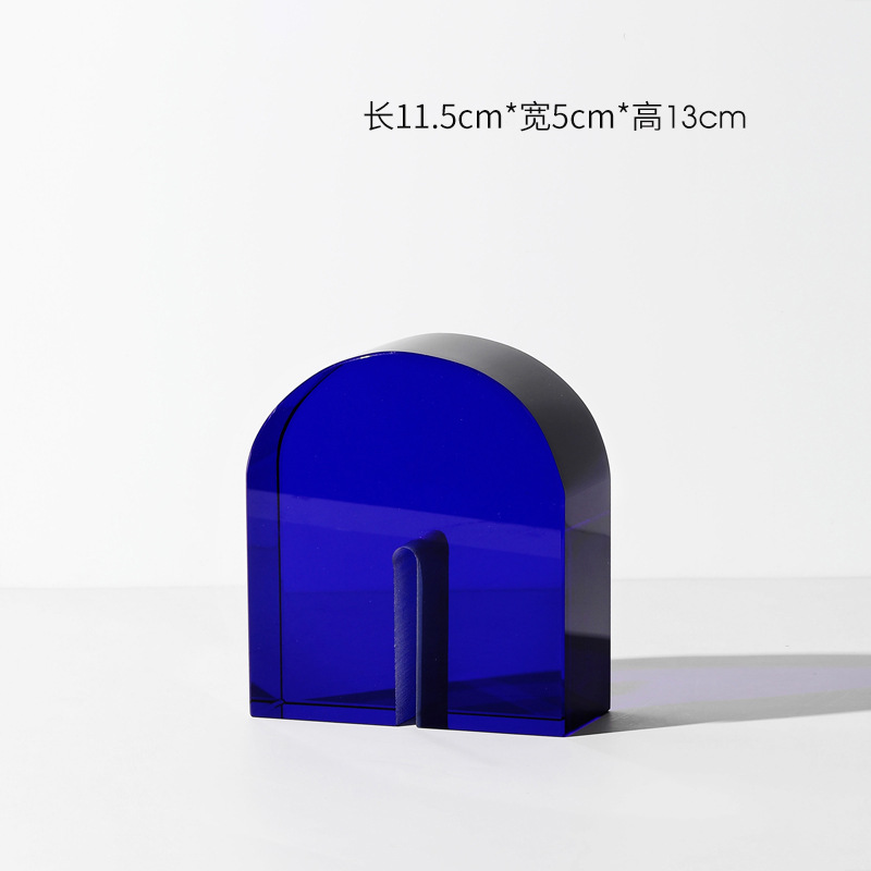 Modern Simple Crystal Bookends,Bookcases,Small Ornaments,Living Room,Study,Office Desktop Bookcase,Creative Soft Decorations