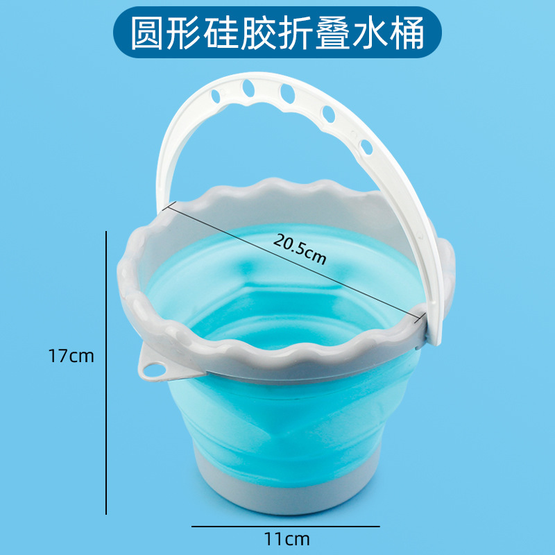 Cubo plegable multifuncional de silicona al por mayor puede insertar pluma Cubo de lavado acuarela gouache cepillo portátil titular de la pluma para estudiantes de arte