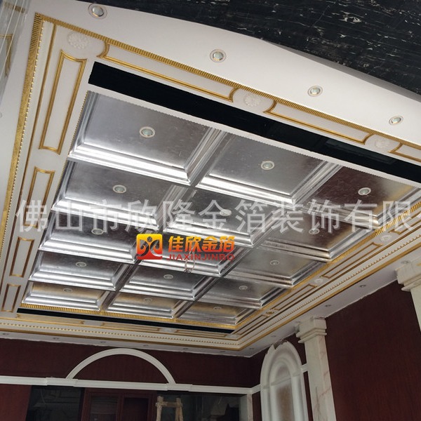 广州贴金箔佛山装修贴金铂酒店别墅贴泊手工好价格优惠！手工贴金