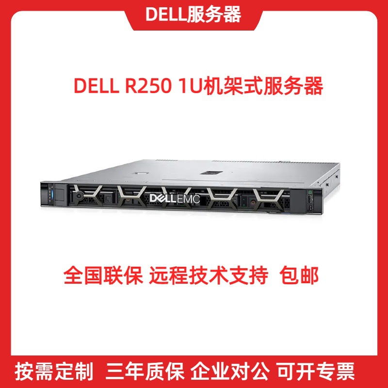 适用戴尔PowerEdge R250服务器1U机架式云托管主机