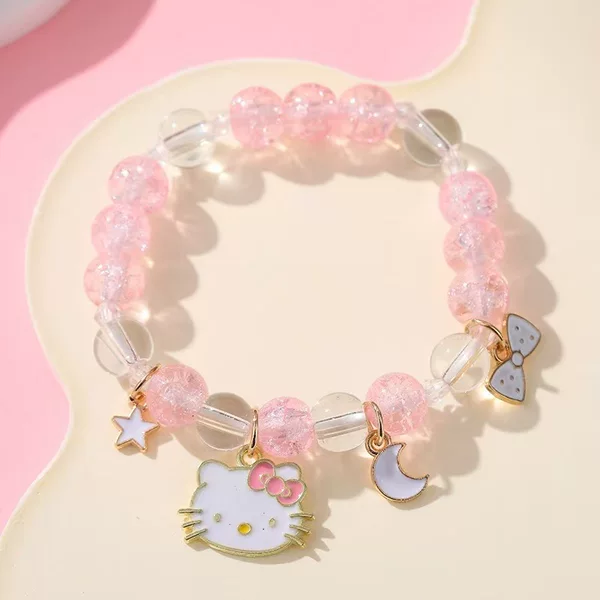 Hello Kitty Popular Bracelet Tiktok Style Bracelet DIY Handmade Beaded Bracelet for Couples Gift for Best Friend or Girlfriend