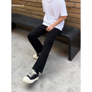 潮流穿搭春夏弯刀裤显高显瘦亲肤柔软四面弹大码百搭休闲长裤