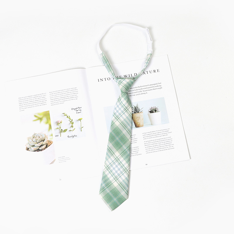 Accessorio per camicia stile college senza cravatta a righe, papillon verde scuro con fiocco e fiore per donna_voghion.com