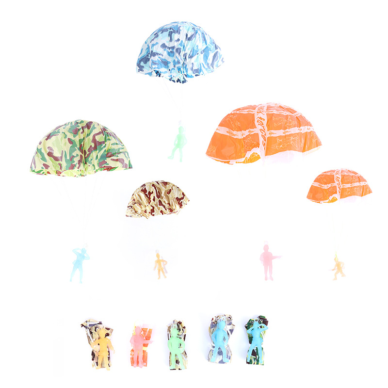 Nocturno paracaídas pequeño soldado juguetes infantiles nostálgicos pequeños juguetes paracaídas creativos soldados al por mayor novedad