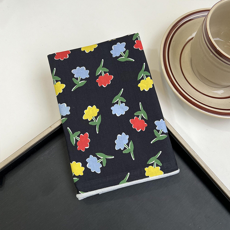 Verano y otoño japonés, flores de algodón, bufandas cuadradas, bufandas retrógradas para mujeres, bufandas de seda delgadas y frescas