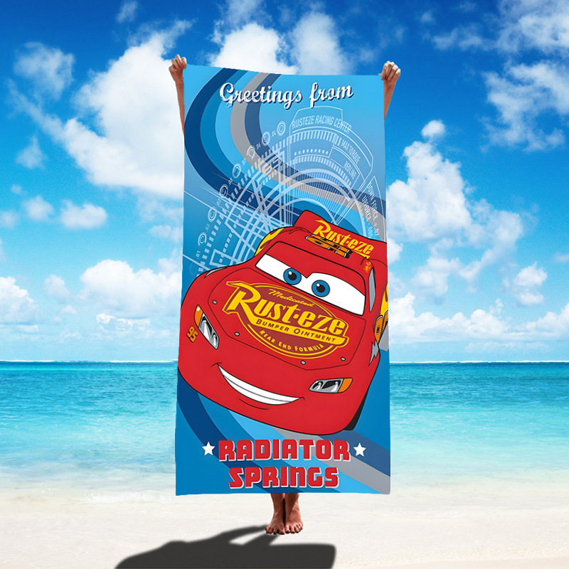 Cross-border hot selling cartoon printed beach towel swimming pool party absorbent fast drying bath towel manufacturers large bargaining price