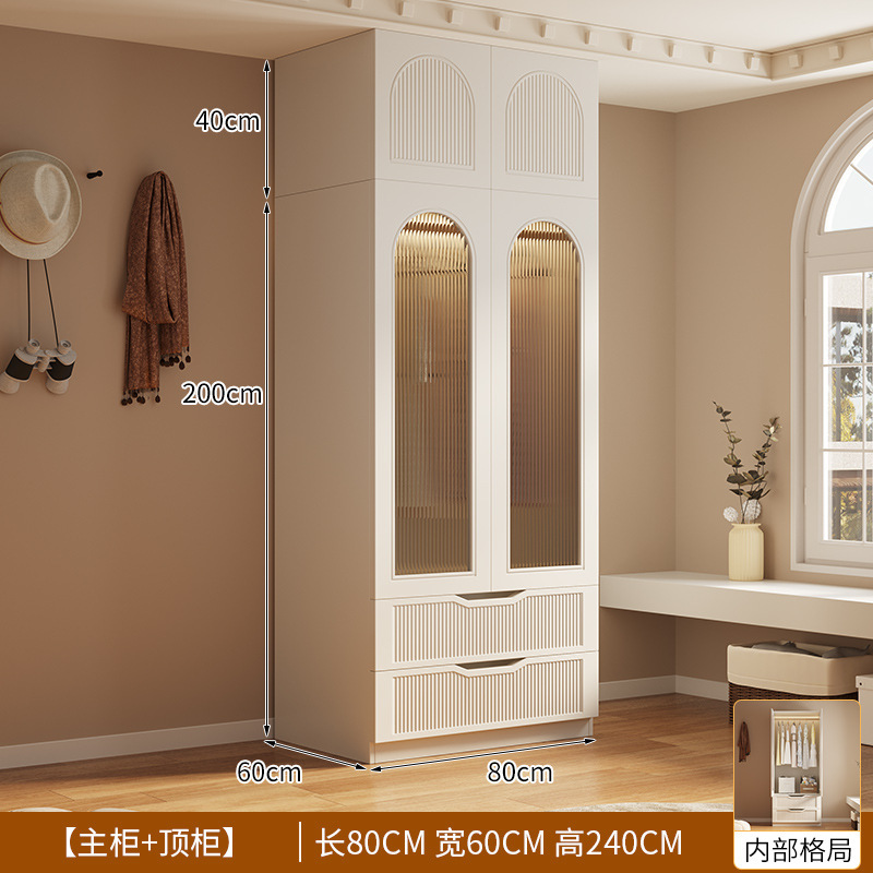 0.8m 옷장 + 상단 캐비닛, 깊이 60cm(가정 설치 포함)