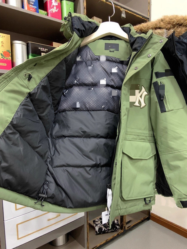 现货高版本明星同款MLB大毛领情侣款羽绒服9902 批发价格私信|undefined