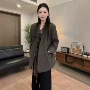 新款无领春秋季宽松西服