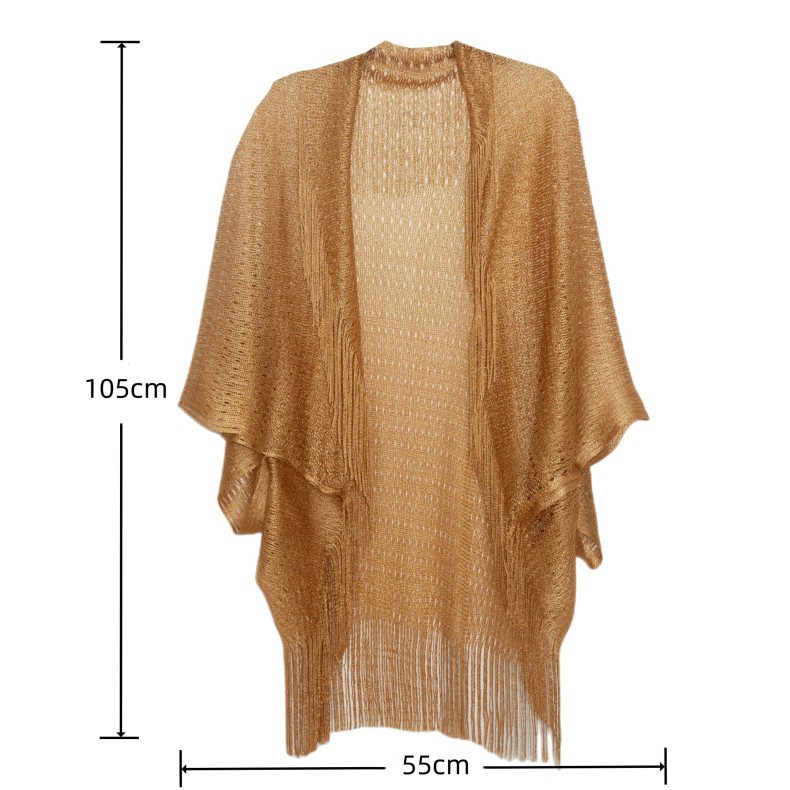 Women's Streetwear Solid Color Polyester Tassel Shawl display picture 2