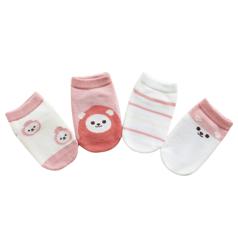 Calcetines de malla para bebés, primavera 2025, calcetines antideslizantes para bebés y niños, niños y niñas, calcetines para niños pequeños, bonitos y divertidos.