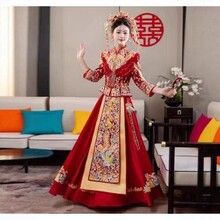 龙凤褂2026新款秀禾服新娘结婚褂皇中式婚纱重工修身敬酒服裙褂后