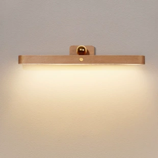 Деревянный LED-ночник на магните с сенсором переносной