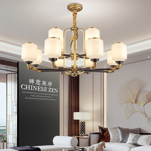 2021全铜新款梅花枝头客厅餐厅卧室吊灯中国风禅意别墅吊灯