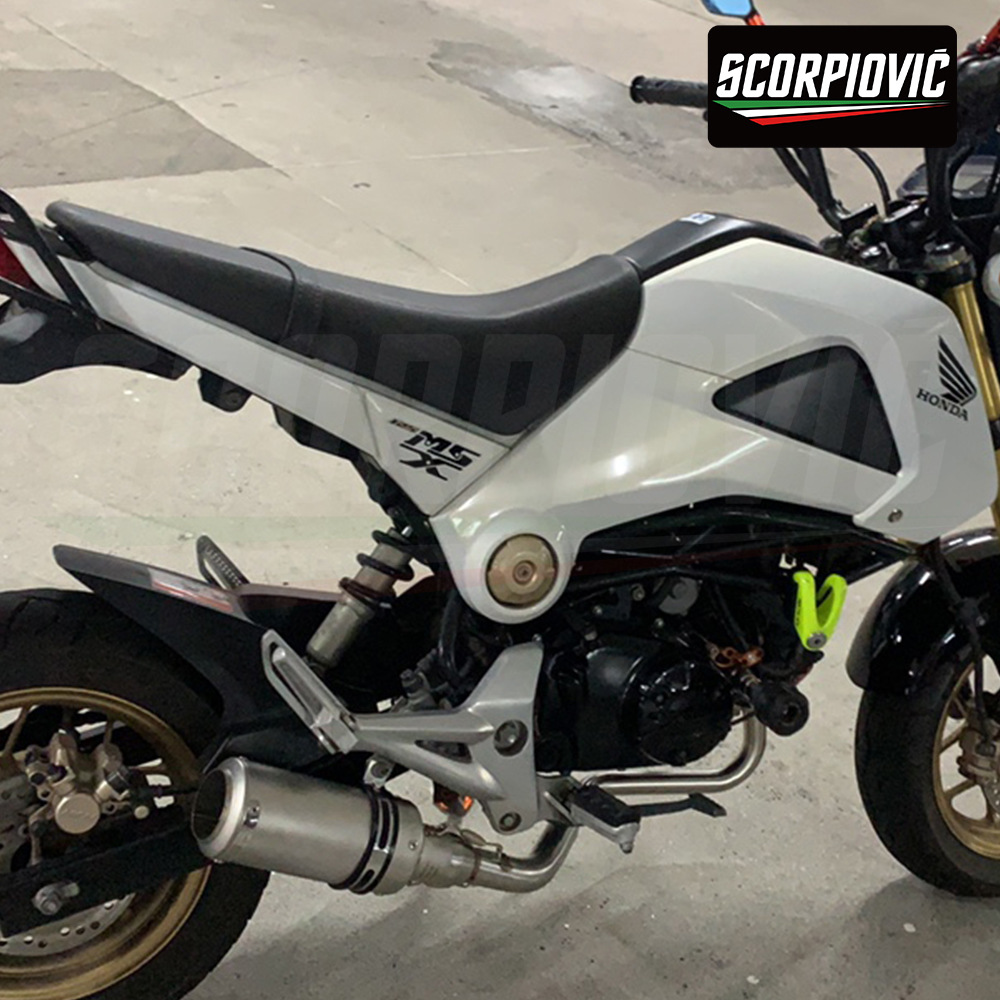Motorcycle Little Monkey MSX125 full exhaust system stainless steel front and rear silencer set 2012-2020