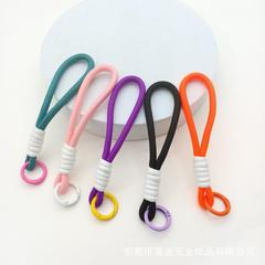 手机挂绳短款防丢绳手工编织百搭多巴胺水杯挂绳钥匙圈饰品挂件