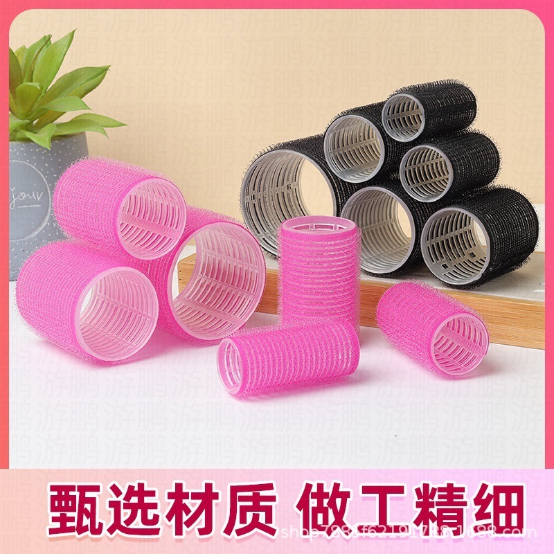 跨境多尺寸卷发筒刘海卷发神器梨花头卷发工具简约自粘发卷空心卷|undefined