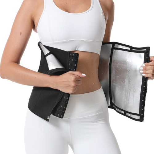 Cross-border tight-fitting tummy-tightening waist-shaping breasted sweat belt fitness belt postpartum belt restraint belt