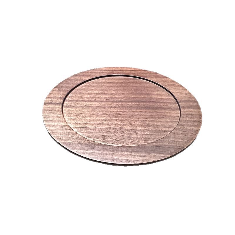 Posavasos de madera de nogal Almohadilla de aislamiento térmico de escritorio Tronco de madera maciza Posavasos de madera Ceremonia de té de madera Portavasos Cojinete de olla