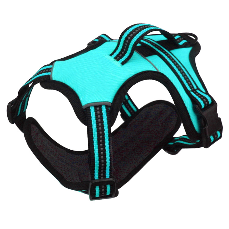 Amazon correa para mascotas perro reflectante correa para el pecho chaleco perro cuerda a prueba de explosiones perro caminando suministro directo de fábrica
