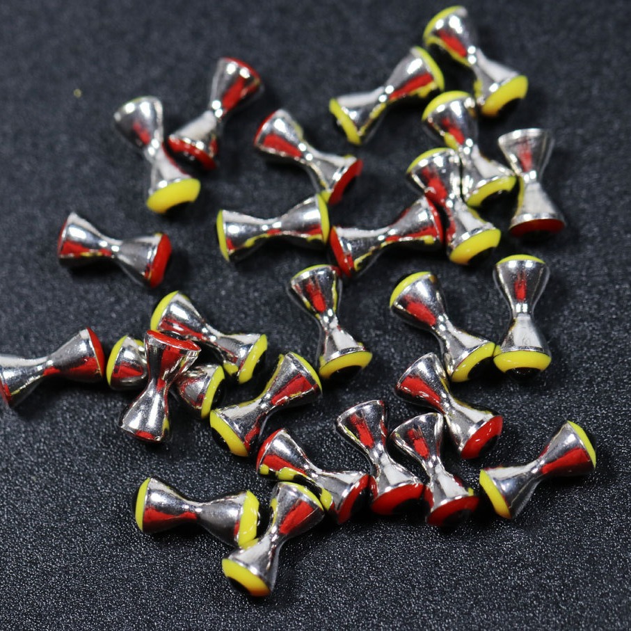 10 unids/pack cobre mancuerna ojo pesca con mosca lana gancho vinculante material vinculante herramienta mosca gancho ojo material DIY