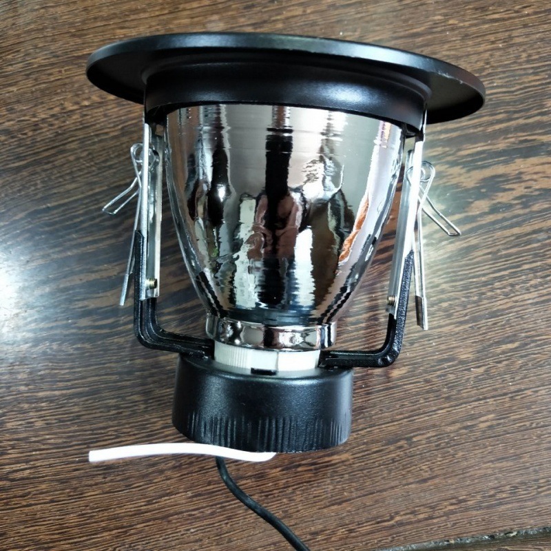 (2개) 어퍼 홀 구식 임베디드 다운 라이트 오프닝 전통적인 램프 튜브 다운 라이트 사이즈 핑거 천장 E27 다운 라이트