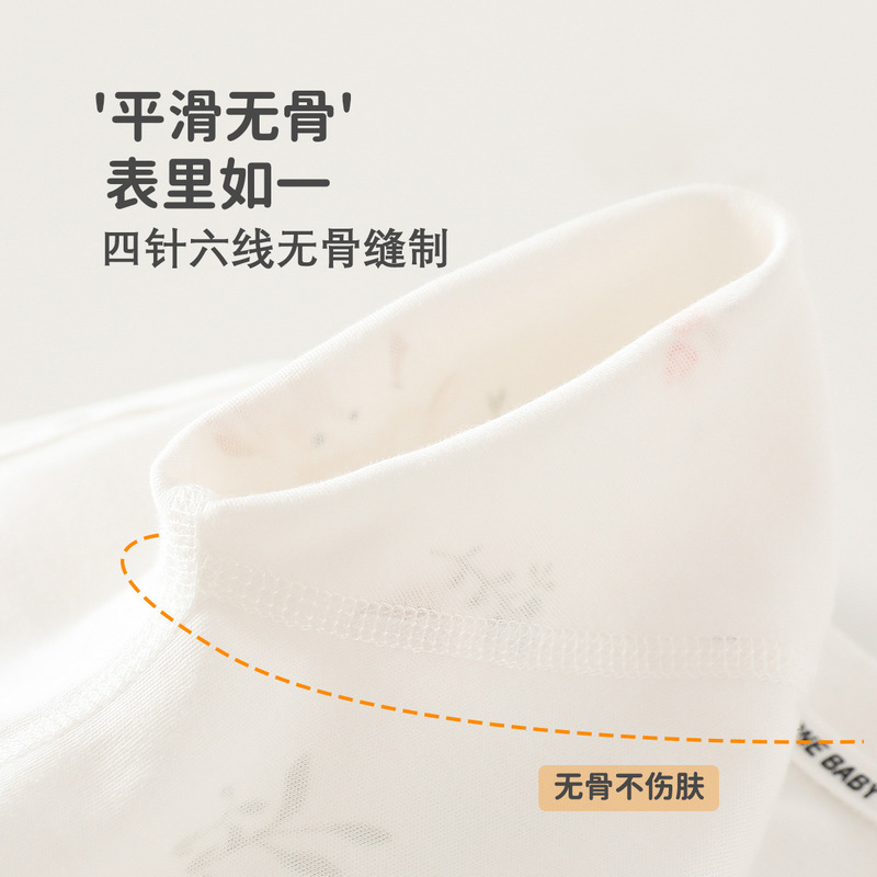 婴儿连体衣纯棉100%全棉春秋款宝宝外出家居服婴幼儿内搭哈衣爬服|undefined