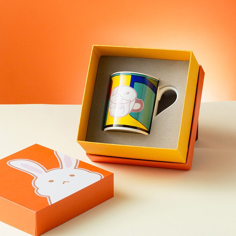 Eventos de la compañía Regalo de mano Taza de cerámica personalizada Logo patrón PR de negocios Regalo de menú Reunión