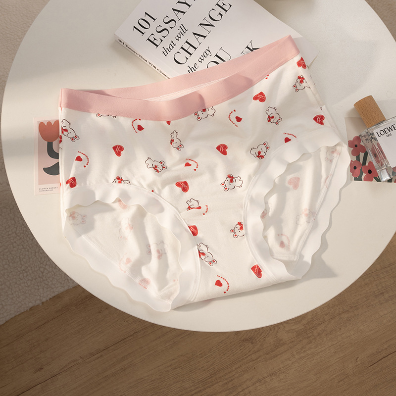 10A entrepierna antibacteriana entrepierna de algodón entrepierna larga entrepierna modal sin costuras calzoncillos de cintura media cabeza calzoncillos de primavera y verano para mujer