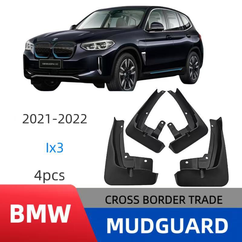 Adecuado para 2021-2022 BMW iX3 Guardabarros de neumáticos de coche Comercio exterior Modificación transfronteriza Guardabarros de goma suave
