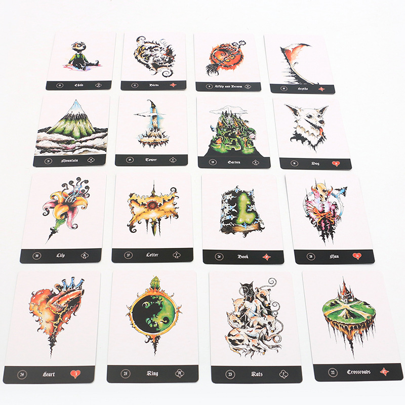 Cartas de tarot oráculo rui nian li nuo man versión en inglés_voghion.com