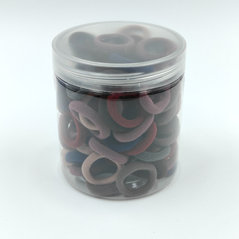 Fábrica directa enlatada de alta elasticidad no daña cabello de cabello de chicas anillo de toalla simple banda de goma cabello de cabello anillo de cabello de bebé