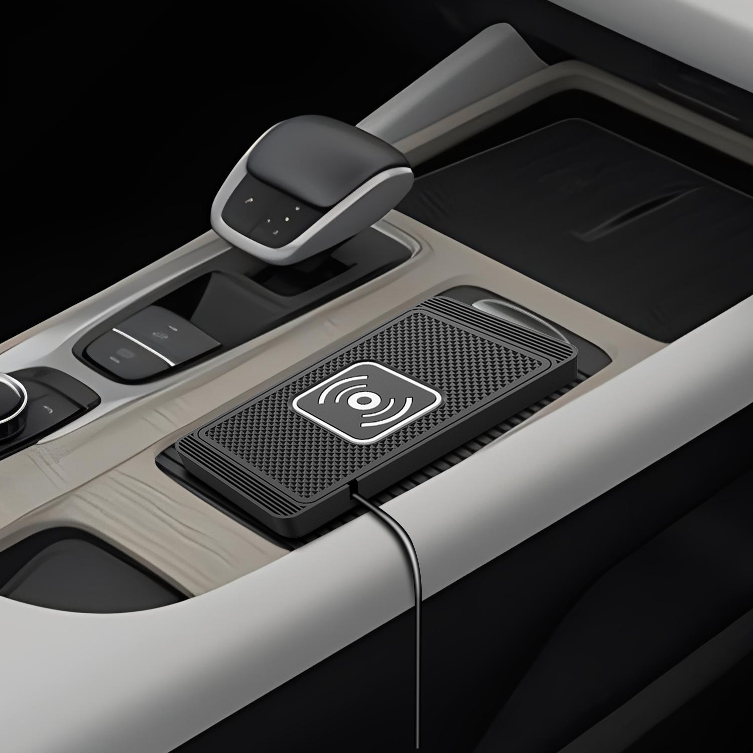 Cross-Border Car Wireless Charger 15W Induction Suitable for Huawei, Apple, Samsung Fast Charging Smart Car Power Supply